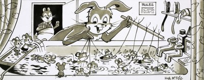 Harold Hare apprend à nager aux souris - Hugh McNeill