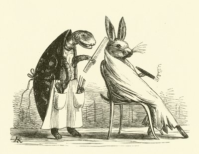 La Tortue et le Lièvre (gravure) - Hugh Rowley