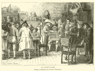 Une salle de vente aux enchères - Hugh Thomson