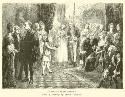 Une soirée chez Sir Joshua - Hugh Thomson