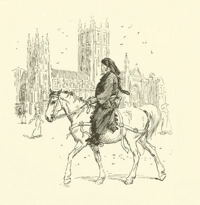 Geoffrey Chaucer à cheval - Hugh Thomson