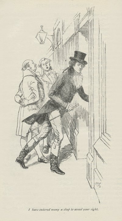 Je suis entré dans de nombreux magasins pour éviter votre vue, 1896 - Hugh Thomson