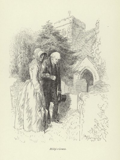 Illustration pour Amos Barton par George Eliot - Hugh Thomson