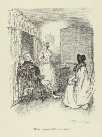 Illustration pour Amos Barton par George Eliot - Hugh Thomson
