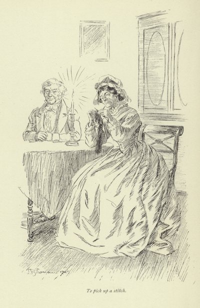Illustration pour Amos Barton par George Eliot - Hugh Thomson