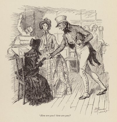 Illustration pour Cranford de Mrs Gaskell - Hugh Thomson