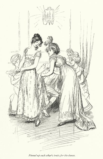 Illustration pour Northanger Abbey de Jane Austen - Hugh Thomson