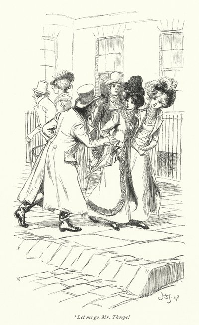 Illustration pour Northanger Abbey de Jane Austen - Hugh Thomson