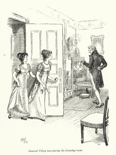 Illustration pour Northanger Abbey de Jane Austen - Hugh Thomson