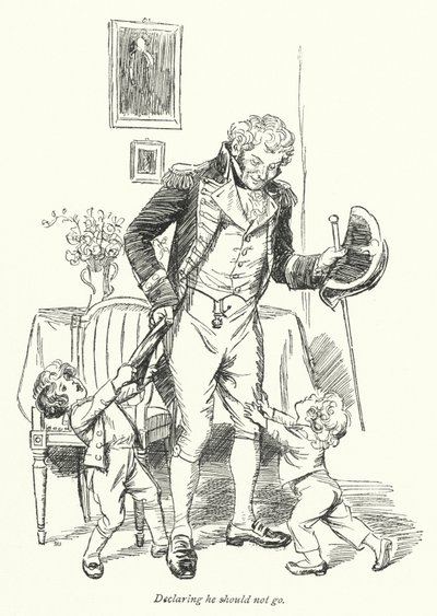 Illustration pour Persuasion de Jane Austen (lithographie) - Hugh Thomson