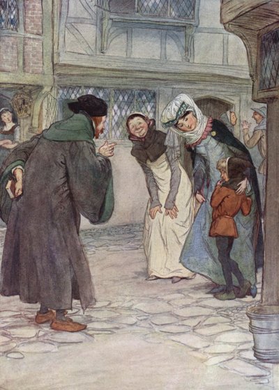 Illustration pour Les Joyeuses Commères de Windsor - Hugh Thomson