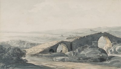Pont du Diable regardant vers la mer, rivière Anda, vers 1818 - Hugh William Williams