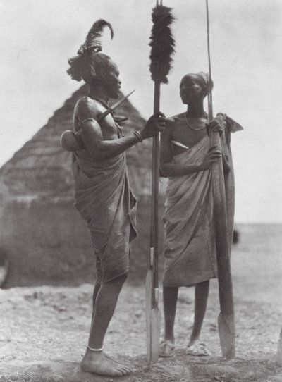 Afrique : Shilluks en tenue de fête - Hugo Adolf Bernatzik