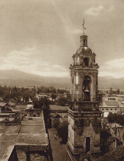 Mexique : Eglise de Xochimilco (photo n/b) - Hugo Brehme