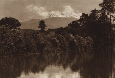 Mexique : Iztaccihuatl, vu de Miraflores (photo n/b) - Hugo Brehme