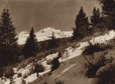 Mexique : Iztacihuatl (photo n/b) - Hugo Brehme
