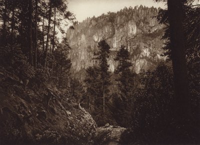 Mexique : La Canada, Contreras, D F (photo n/b) - Hugo Brehme