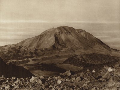 Mexique : La "Sierra Negra" vue du Pico de Orizaba, Etat de Puebla (photo n/b) - Hugo Brehme