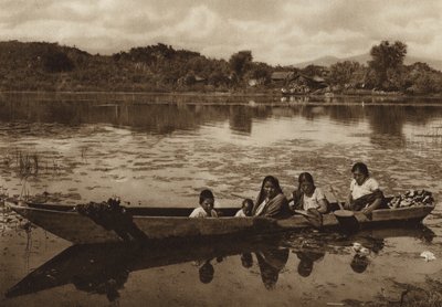 Mexique : Laguna de Patzcuaro (photo n/b) - Hugo Brehme