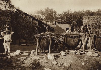 Mexique : Mezcal, Destilleria de aguardiente (photo n/b) - Hugo Brehme