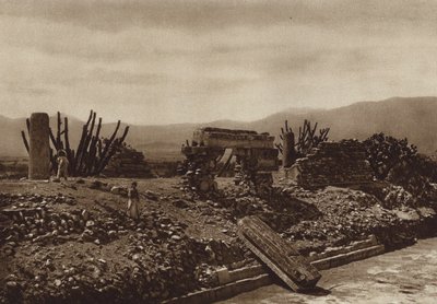Mexique : Ruines de Mitla, Etat de Oaxaca (photo n/b) - Hugo Brehme