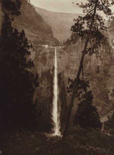 Mexique : cascade de Necaxa, Etat de Puebla (photo n/b) - Hugo Brehme