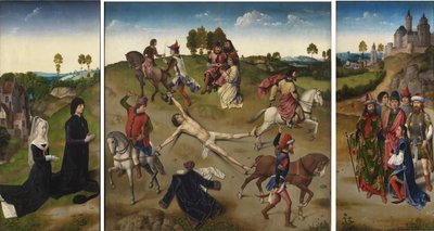Martyr de Saint Hippolyte Triptyque, après 1468 - Hugo van der Goes