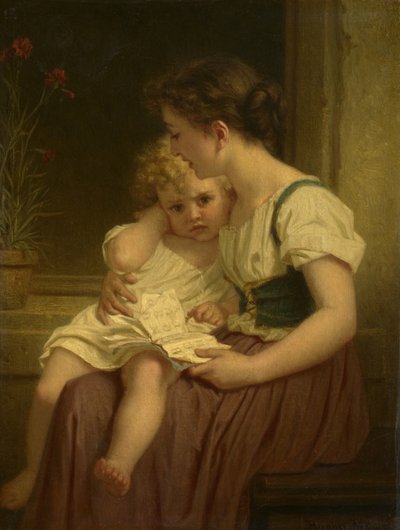 Mère et enfant - Hugues Merle