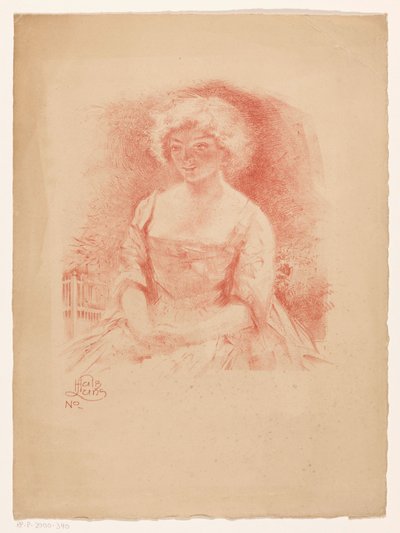 Fille assise - Huib Luns