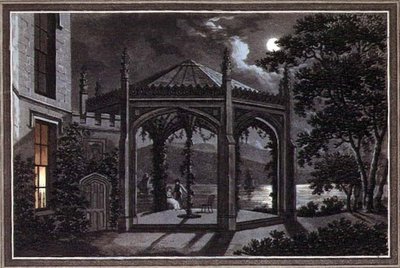Pavillon et serre pour un manoir gothique, de 