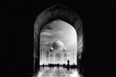 La majestueuse porte du Taj Mahal - Hussain Buhligaha