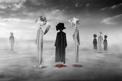 Figures surréalistes du désert - Hussain Buhligaha