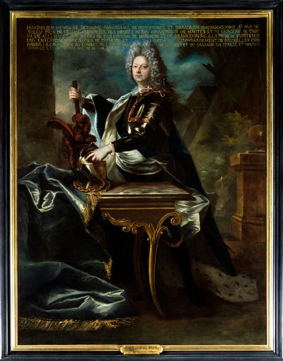 Portrait de Maximilien Henri VI de Béthune, cinquième duc de Sully (1669-1729). Peinture attribuée à Hyacinthe Rigaud (1659-1743). Huile sur toile. Mention obligatoire : Sully sur Loire, Château de Sully - Hyacinthe (attr. to) Rigaud