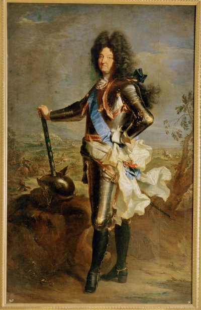 Louis XIV de France (peinture sur toile) - Hyacinthe (studio of) Rigaud