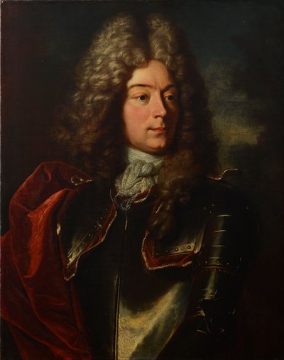 French : Portrait de Johann Frisching (1668-1726), coseigneur de Rümligen, officier, venner de Metzgern. - Hyacinthe Rigaud