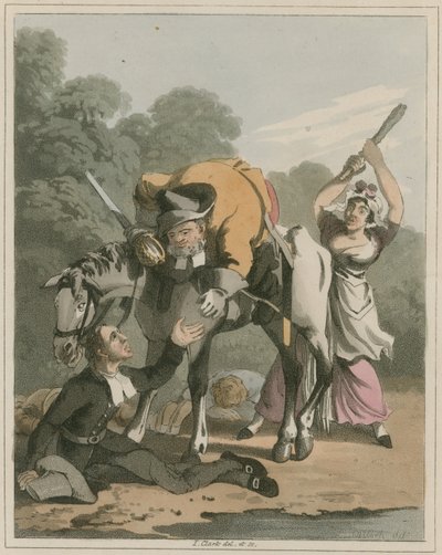 Illustration de Hudibras par Samuel Butler - I Clark