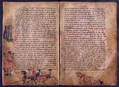 Deux pages illustrées d