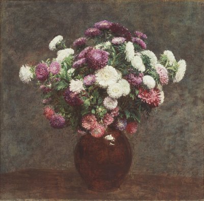Asters dans un vase - Ignace Henri Jean Fantin Latour
