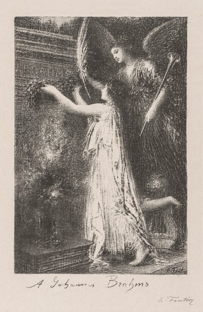 À Johannes Brahms, 1900 - Ignace Henri Jean Fantin Latour