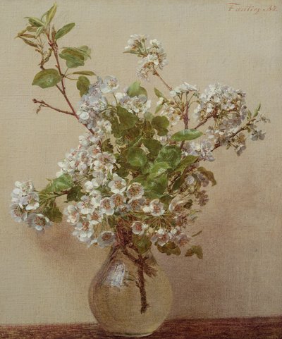 Fleur de poirier, 1882 - Ignace Henri Jean Fantin Latour