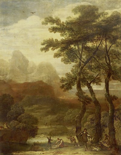 Paysage avec chasseurs - Ignacio Iriarte