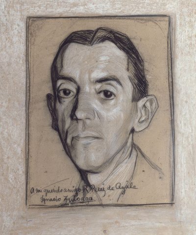 Portrait de Ramon Perez de Ayala (1888-1962) écrivain et journaliste espagnol - Ignacio Zuloaga