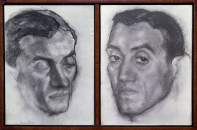 Portrait de Ramon Perez de Ayala (1888-1962) écrivain et journaliste espagnol - dessin - génération de 1914 - Ignacio Zuloaga