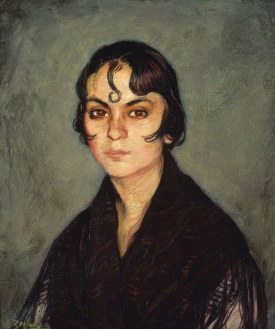 Femme avec une boucle sur le front – XXe siècle - Ignacio Zuloaga y Zabaleta