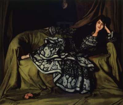 Marcelle Souty en robe à volants – 1915 – 160 x 188 cm - Ignacio Zuloaga y Zabaleta