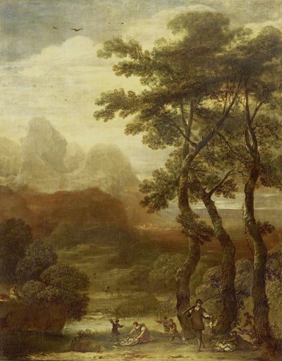 Paysage avec chasseurs - Ignacio de Iriarte