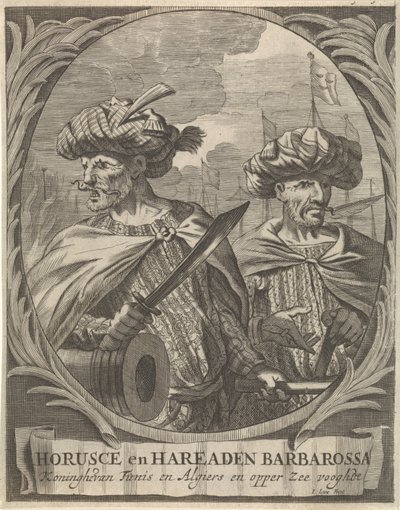 Portraits de Horusce et Hareaden Barberousse, pirates barbaresques - Ignatius Lux