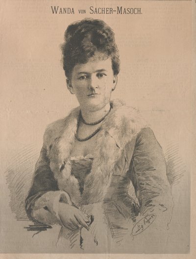 Écrivain Wanda von Sacher-Masoch, née Angelika Aurora Rümelin, 1879 - Ignaz Eigner