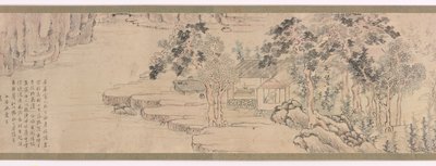 Érudit en retraite, c.1750 (encre et couleur légère sur papier) - Ike no Taiga