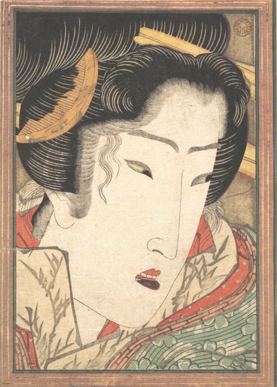 Geisha rejetée des Passions refroidies par la neige printanière, 1824 - Ikeda Eisen